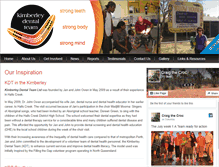 Tablet Screenshot of kimberleydentalteam.com